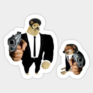 Buff Doge Stickers Teepublic