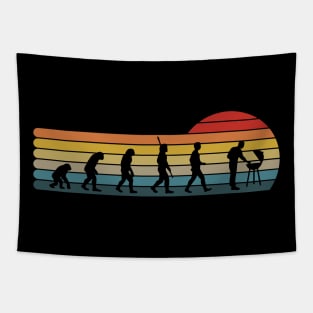 bbq cool occasion funny grilling with family and dad camping fire Tapestry