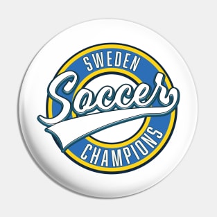 Sweden soccer champions logo Pin