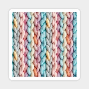 Pastel Knit Waves Magnet