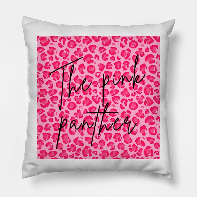 Pink Panther Pillow by BillieTofu