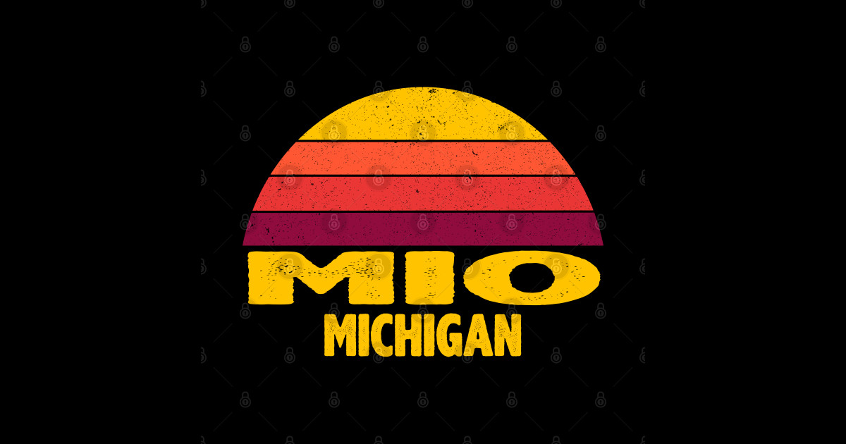 Vintage Retro MIO MICHIGAN Mio Michigan Hoodie TeePublic