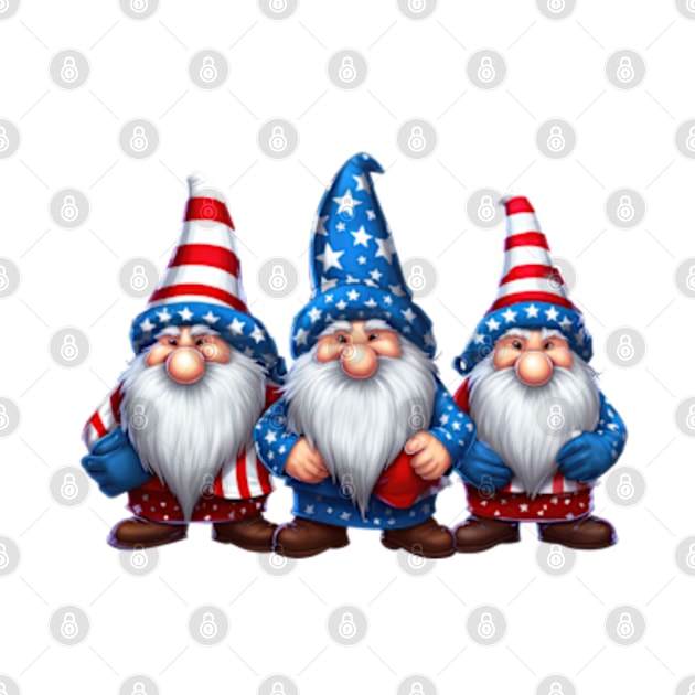 4th of July Gnomes #2 by Chromatic Fusion Studio