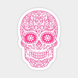 Pink skull Magnet