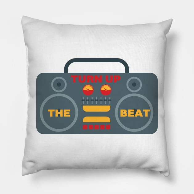 Turn up the beat. Pillow by lakokakr