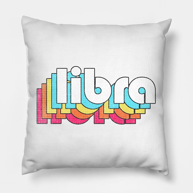 Libra / Zodiac Birthdate Sign Design Pillow by DankFutura