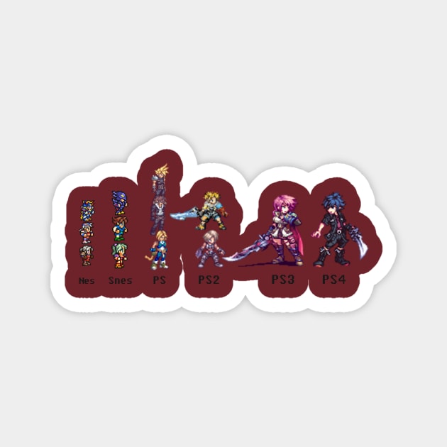 Final Fantasy Evolution Magnet by sephcornel