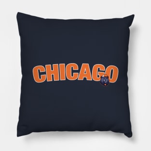 Chicago vintage football Pillow