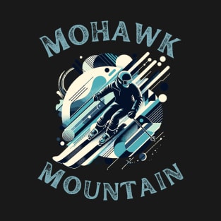 Mohawk Mountain Elegance" - Modern Ski Design T-Shirt