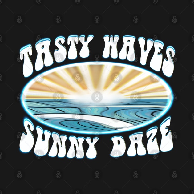 Tasty Waves Sunny Daze Beach sunrise clean waves by BrederWorks