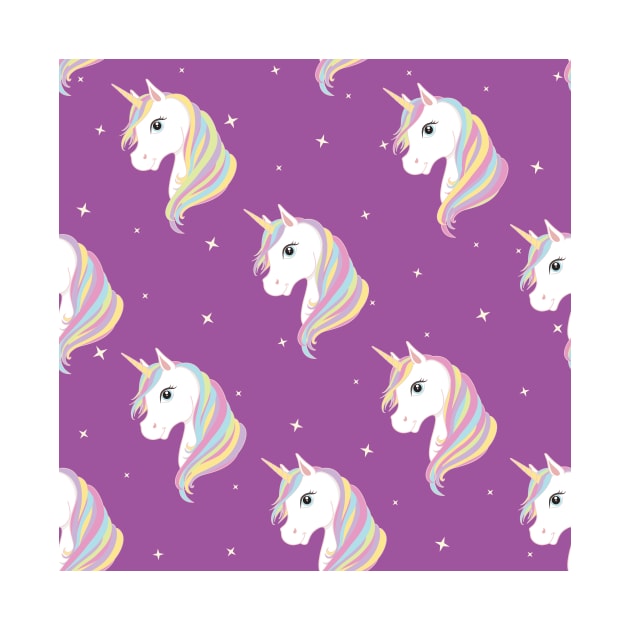 Purple Unicorn Print by NewburyBoutique