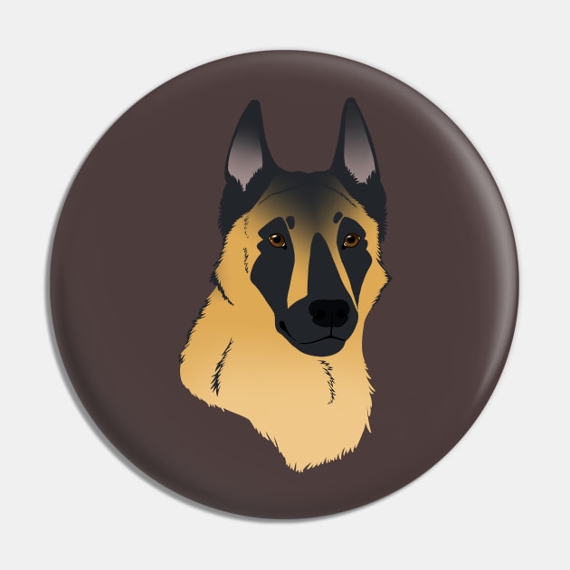 SimpliciTee - Malinois Pin by Larthan