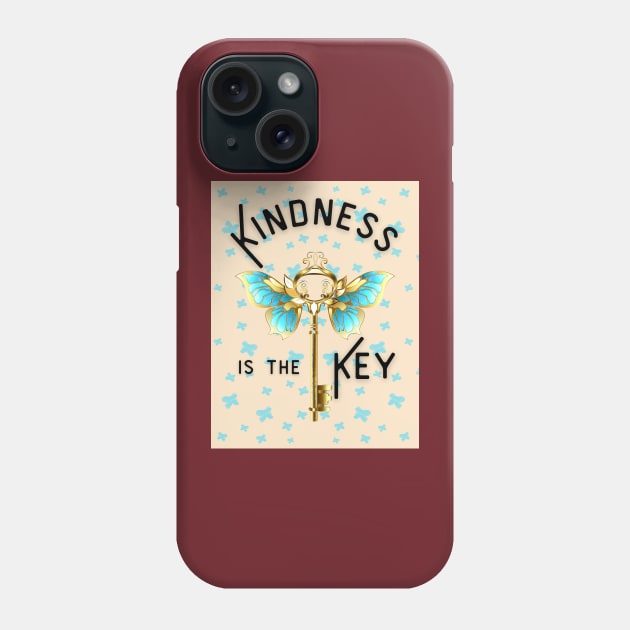 Kindness is the Key Phone Case by DadOfMo Designs