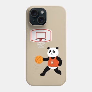 Play basketball with a panda Phone Case