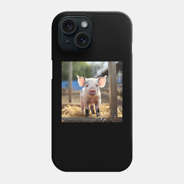 Baby Pig Phone Case by Wickedcartoons