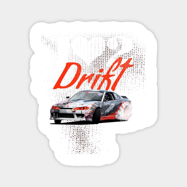 I Love to Drift Drift Car Design Magnet by allovervintage