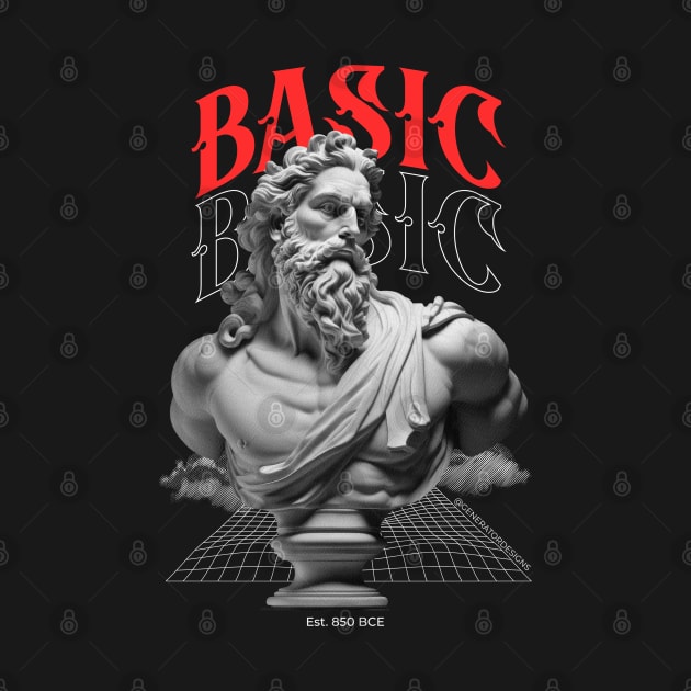 BASIC - Greek God T-shirt by GeneratorDesigns