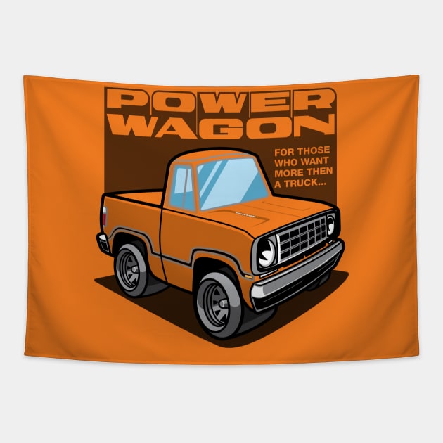 Sunstone - Power Wagon Tapestry by jepegdesign