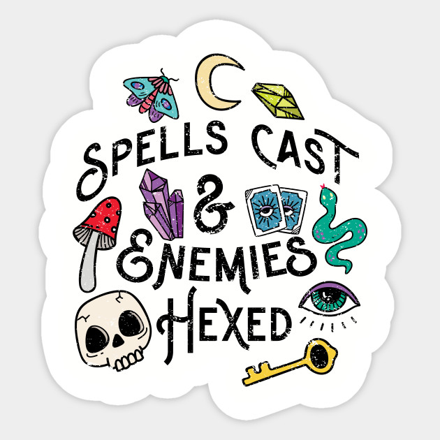 Spells Cast & Enemies Hexed - Witchy - Sticker