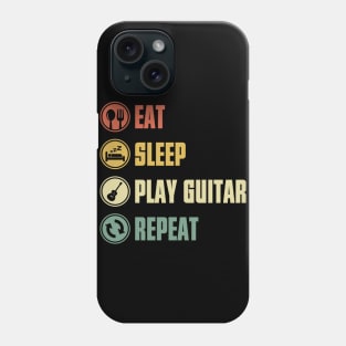 Eat Sleep Play Guitar Repeat Phone Case