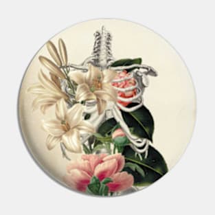 Skeletal Flowers Pin