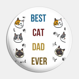 BEST CAT DAD EVER Pin