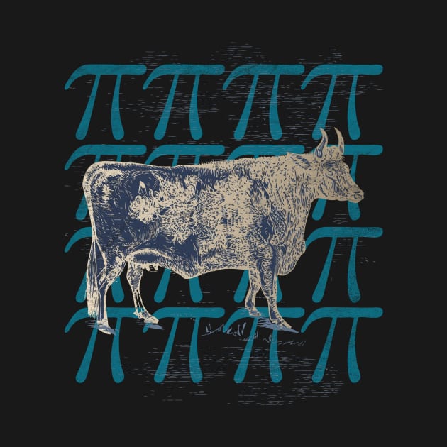 Pi Day Science Cow Men Women Unisex by MalarkeyPie