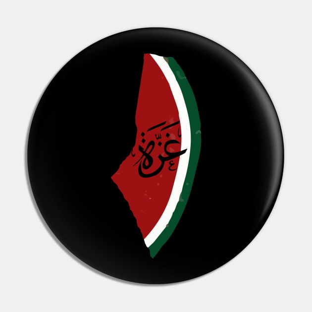 Palestine Flag Watermelon Peace Pin by trendcrafters