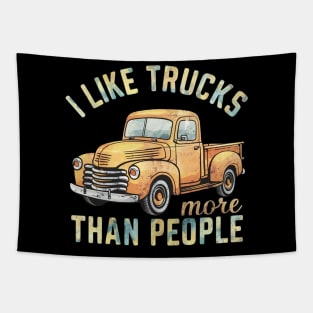 I like trucks more than people Tapestry