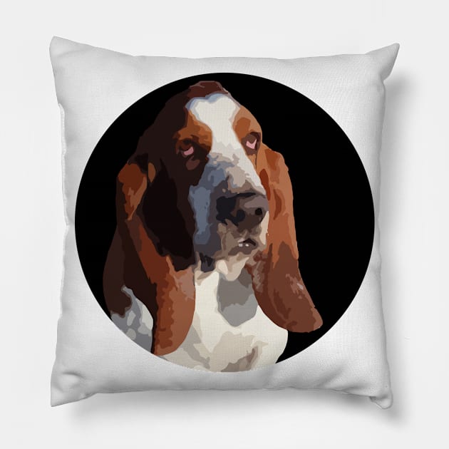 Basset Hound Pillow by NV