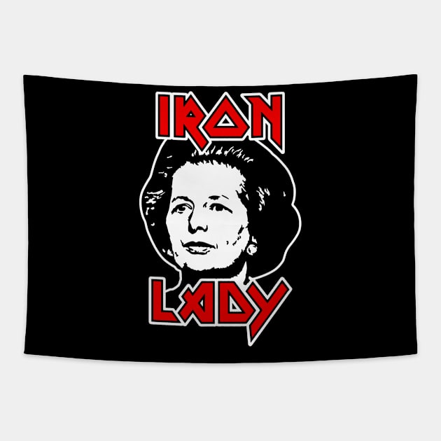 Margaret Thatcher Iron Lady Tapestry by CultureClashClothing