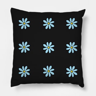 Light blue flower set Pillow