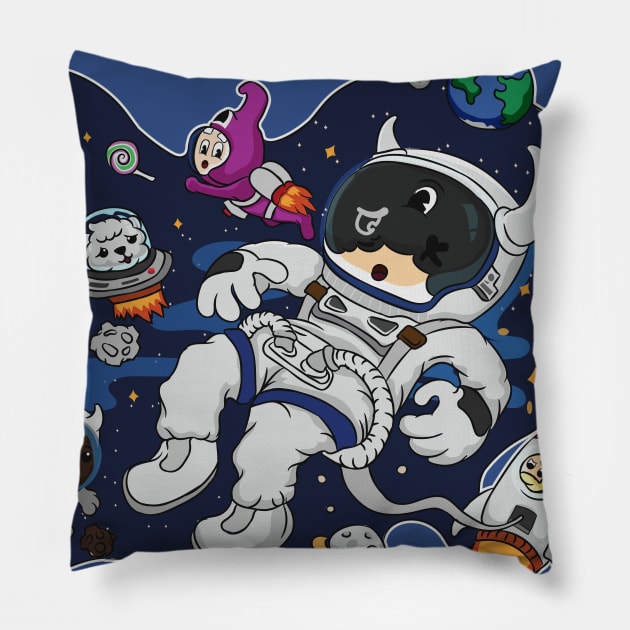 fukinride the lost in space Pillow by Giraroad