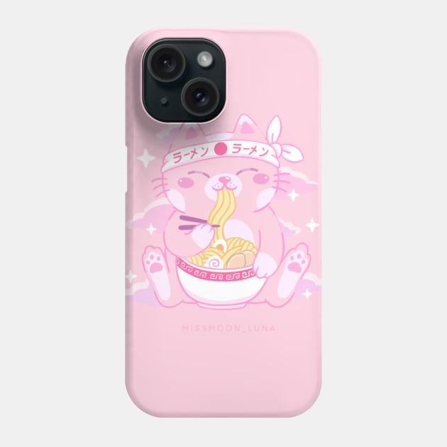 Maneki Neko Kawaii pink Phone Case by MissMoonLuna