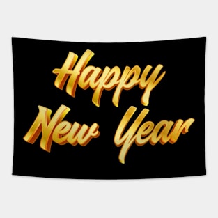 Happy New Year Elegance Tapestry