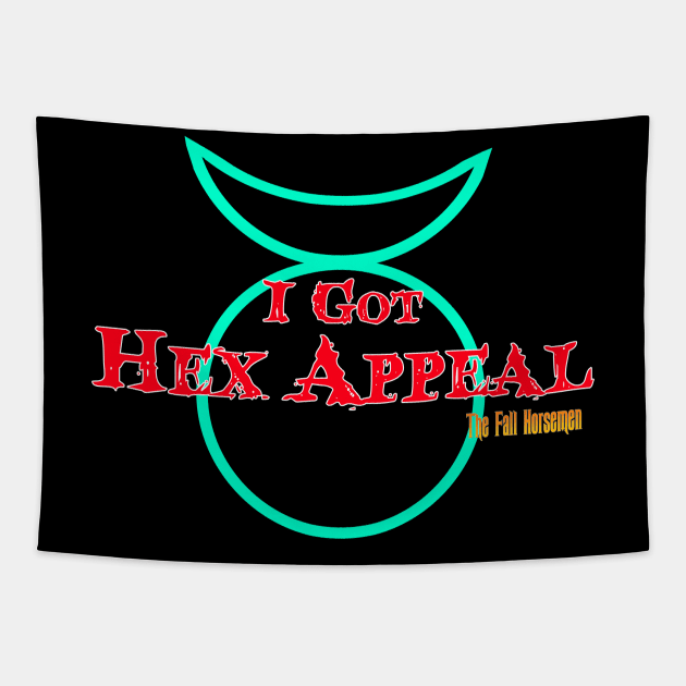 I Got Hex Appeal (horned god version) Tapestry by The Fall Horsemen