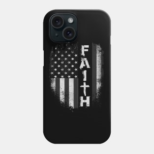 Jesus Faith American Flag 4th OF July Gift Phone Case