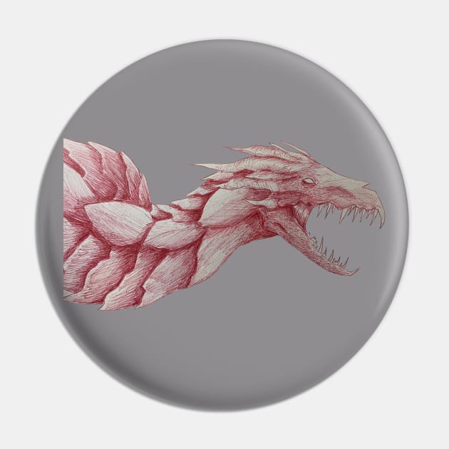 Red dragon Pin by Fallcrown
