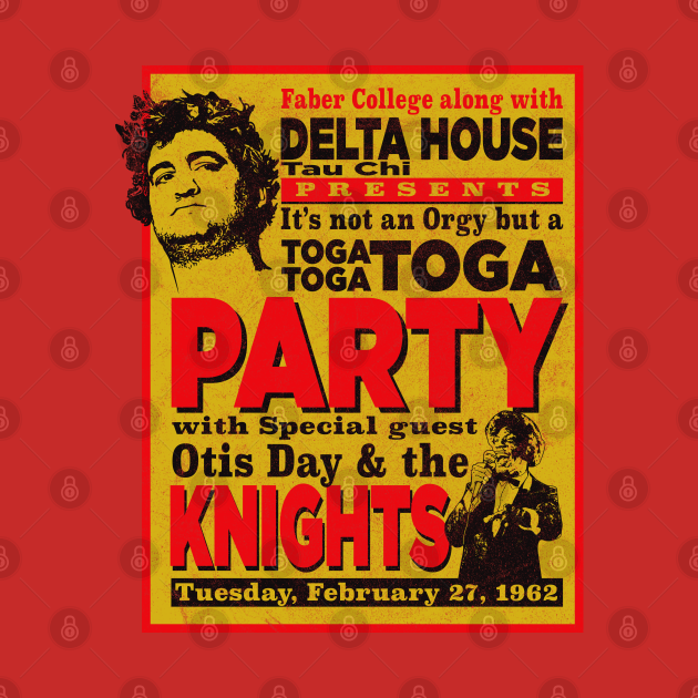 Delta House Flyer from Animal House Animal House Toga TShirt