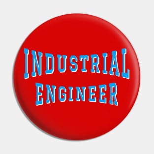 Industrial Engineer in Turquoise Color Text Pin