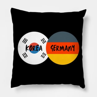 Korean German - Korea and Germany Pillow