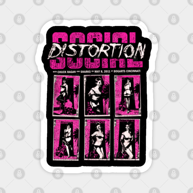 Skelly Social Distortion Beautiful Girl Gift For Fans And Lovers Logo Social Distortion Magnet Teepublic