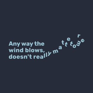 Any way the wind blows doesn't reallys matter to me T-Shirt