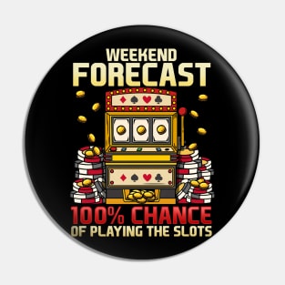 Weekend Forecast 100% Chance Of Playing Slots Casino graphic Pin