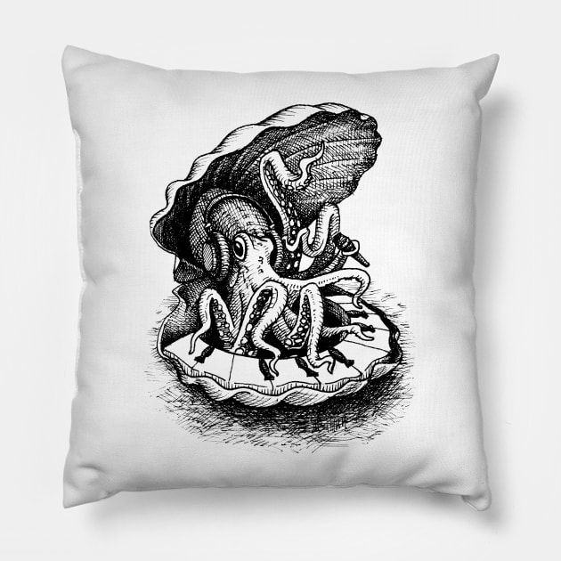 Nicolaus Octopianus Pillow by algestraart