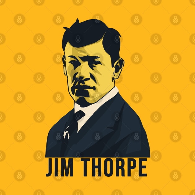 Native American Jim Thorpe Vector Shirt Design by Eyanosa