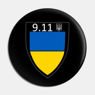 9.11 Ukraine Flag I Stand With Ukraine Ukrainian Flag Pin