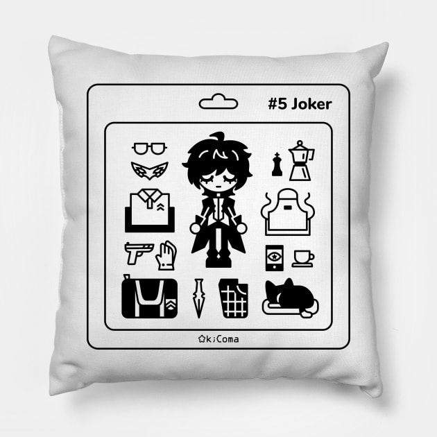 Joker kit Pillow by OkiComa