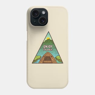 enjoy paradise triangle Phone Case