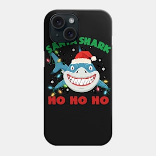 Santa Shark Ho Ho Ho Christmas Phone Case